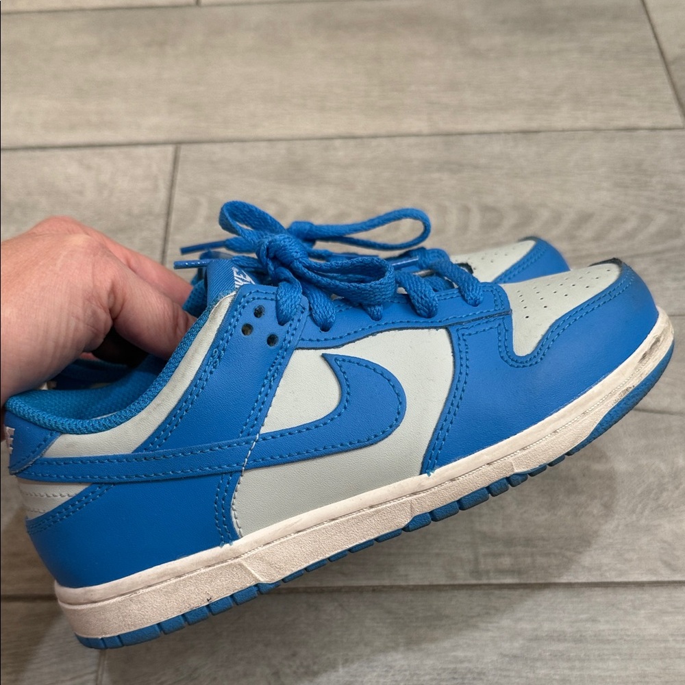 Nike Dunk Low Blue and White Leather Sneaker